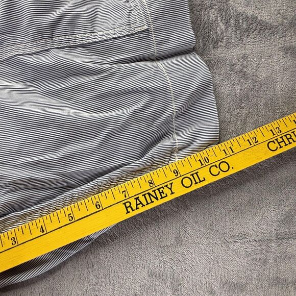 Polo Ralph Lauren Shorts Mens 38 Blue White Hickory Stripe Cargo Carpenter Work - Picture 16 of 16
